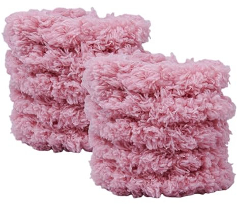 ISAKEN Pfeifenreiniger Zubehör, 2 Stück DIY Pfeifenreiniger Bastelset Plüschpuppe Pfeifenreiniger Basteln Plüsch Anhänger Accessoire für Kreative DIY Projekte Basteldeko