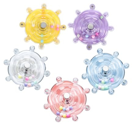 ibasenice 5piezas Juguetes Giratorios para Loros De Divertidos Spinner para Periquitos Juguete Platillo Volador para Pájaros Pequeños para Masticar y Entretenerse