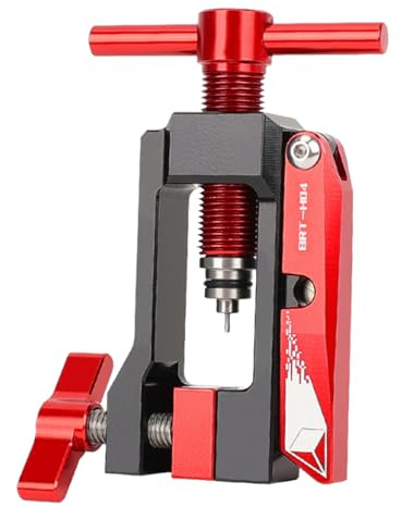Hydraulic Bike Hose Cutter, Road Bike Hose Fitting Tool, Secure Connection Fittings, Aluminium Alloy Material, Multifunctional Bicycles Internal Wiring, Easy Installation, Precision Cutting, 8.9x6.5cm
