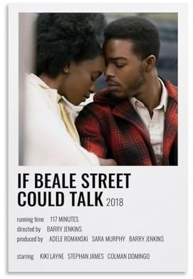 Poster « If Beale Street Could Talk » - Décoration murale pour salon, chambre à coucher - 50 x 75 cm - Style sans cadre