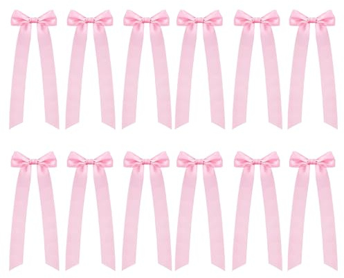 Yumneo Bows for Wine Glasses, Self Adhesive Bowknot for Candle Holder, Pre-Tied Bowknot Adhesive Party Supplies for Dinner Present Wrapping Date Night Birthday