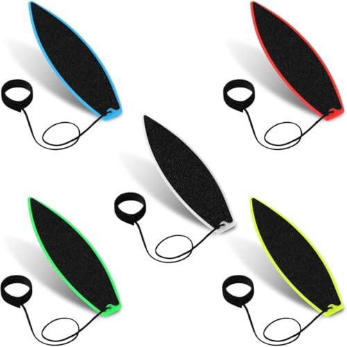 ZORVYN 5 PCS Finger Surfboard, Mini Surfboard, For Car in the Wind, For Kids, Teenagers, Adults, Indoor and Outdoor Practice (5 Colors)