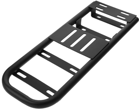 BELLIFFY Heavy Duty Electric Bike Rear Rack Attachment Extended Cargo Carrier for Bikes Scooters Stable Frame Luggage Rack for Groceries Backpacks Work Essentials