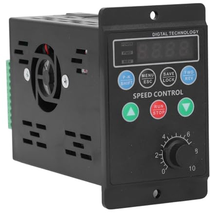Acouto Variateur de Fréquence .1KW 1PH 176-264V Entrée 3PH 0- Sortie Convertisseur de Fréquence pour Moteur Ventilateur Pompe bobine] Variable Ceci équipé d'un Variateur de Moteur triphasé