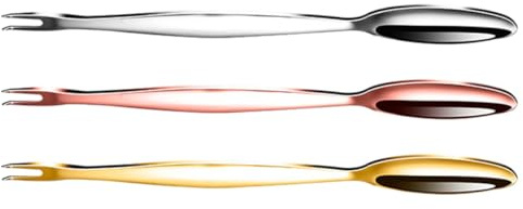 DOITOOL Lot de 3 Éplucheurs de Crevettes en Acier Inoxydable 304 Fourchettes et Cuillères à Fruits de Mer Résistantes Outils pour Éplucher Les Fruits de Mer Finition Polie Couleurs