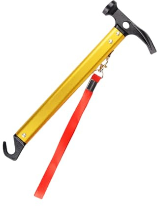 Martillo de camping para estacas de tienda, clavos de camping, mazos de mochilero, martillo multifunción con cordón para mazos de estaca de cordón
