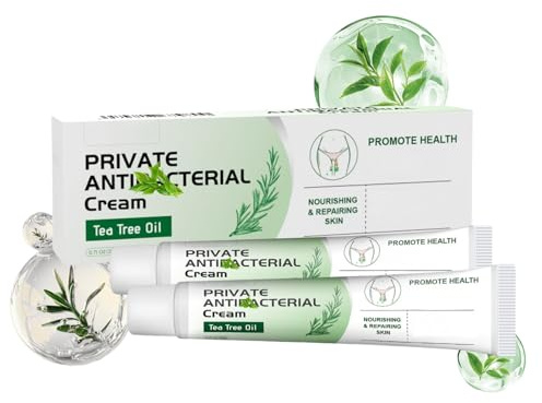2PCS Anti Itching Pravite Cream - Tea Tree Skin Care Cream - Body Creams for Private Parts - Body moisturizer for Adults with Tea Tree Oil - Effectively and Quickly Relieve skin
