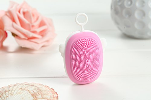 Cepillo de limpieza facial, ultrasónico eléctrico, impermeable, silicona limpiadora profunda y masajeador facial para exfoliador de pulido facial
