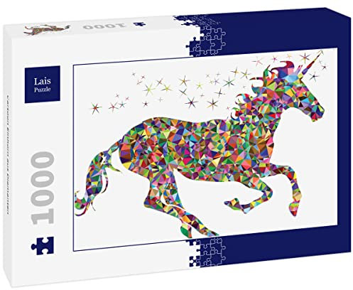 Lais Puzzle Cartoon Einhorn aus Diamanten 1000 Teile