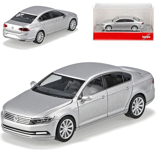Herpa Volkwagen Passat B8 Limousine Silber Ab 2014 H0 1/87 Modell Auto