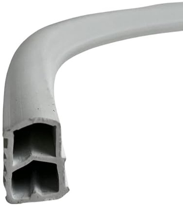 Stahlzargendichtung Farbe: weiß - Falz Türdichtung hilft gegen Zugluft, Lärm & Staub - Dichtungshöhe 16mm - Dichtungsbreite 12 mm - 5 Meter Länge (weiß)