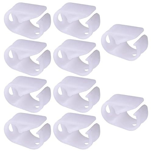 PRODCA Accessoires d'outils pièces Petit/Grand Tube Blanc Pince Pince Clips Siphon Tuyau vanne de contrôle de débit arrêter la bière (Color : 10Pcs Small)