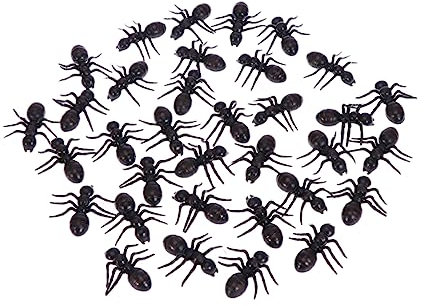 Toyvian 30st Spielzeuge Dekoration Ameise Trickameise Party-ameisen-Spielzeug Ameisen Spielzeug Nachahmung Ameise Große Ameise Halloween