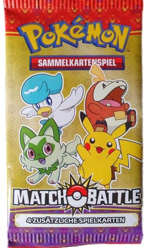 Generisch für Pokemon Match Battle Booster Pack Mc Donald's Funpack - Sammelkarten Pack - Deutsch 3 Karten pro Packung NEU & OVP