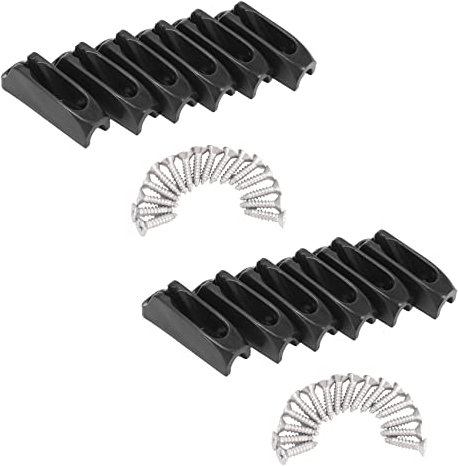 Grendly 12 Stück Kanu Kajak Schnurschloss Ruder Kontrolle Nylon selbstsichernd Seil Schnur Spanner Läufer Marmelade Klampe Bootszubehör