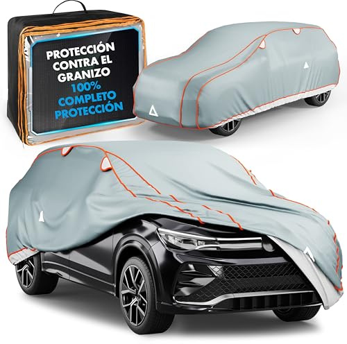 WALSER telo antigrandine per auto, telo antigrandine per furgone, certificato dal TÜV Austria* copertura antigrandine furgone Perma Protect Complete Misura 8 grigio