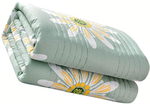 seokor Couette D'été,Coton Lavé Couette Été,Courtepointe Légère Et Respirante,150x200/180x200/200x230 Douceur et Confor Couette D'été,Toutes Saisons été Couverture(E,180x200cm/70x78in)