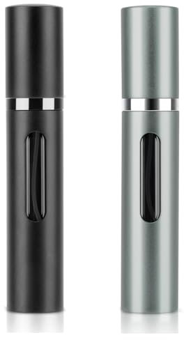 QTTRPCU 2 Stück Parfum Zerstäuber für Unterwegs, Parfümzerstäuber Nachfüllbar, Perfume Travel Bottle 8ml