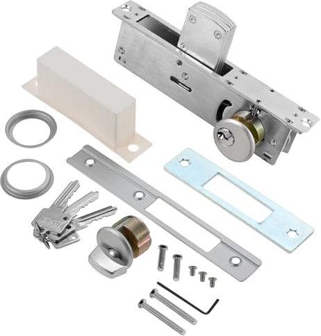 MOOTVGOO Storefront Door Mortise Lock Set, 1-1/8 Backset