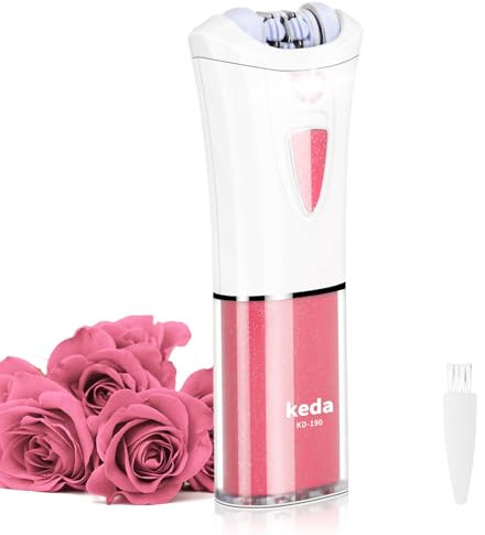 Épilateurs Épilation pour les femmes - Épilateur portable - Épilateur de peau glamour pour le visage - Épilateur électrique à glissement doux avec lumière froide LED - Lady Shaver Remover