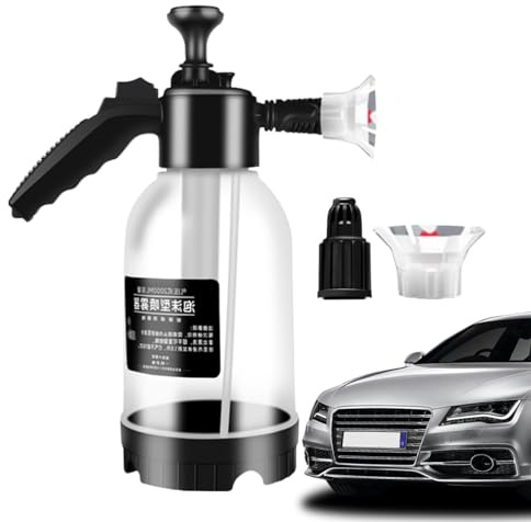 Pulvérisateur de lavage de voiture 2 l - Pulvérisateur à pompe manuelle - Pulvérisateur de mousse - Pulvérisateur à pompe manuelle