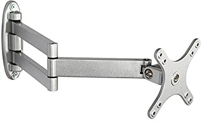 Wall Mounted Monitor Bracket with Tilt and Rotation Fits 12 24 Inch Screens Adjustable Monitor Arm Desk Mount Stand for TV and Computer Screens.