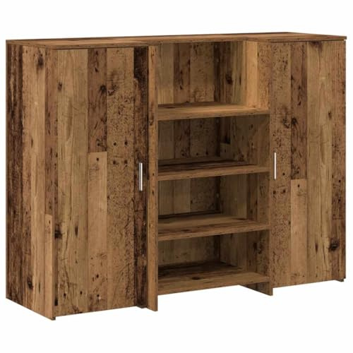 vidaXL Mostrador de recepción Madera Vieja 135x50x103,5 cm