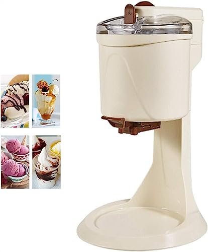 SaryEdge Gelatiera 1L Macchina per Gelato Automatica con Contenitore per Gelato Rimovibile e Pala in Silicone Macchina per Gelato per Fai da Te in casa(
