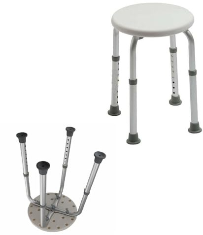 M.J COMFY-LIFE Adjustable Healthcare Aid Shower/Bath Bathroom Stool Seat
