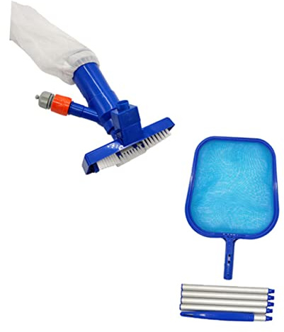 EUVAROMEX 1 Set Pool Cleaning Kit Handle Skimmer for Pool Pool Skimmer Pool Heater Pools Pond Skimmer Pond Net Skimmer Pole Handheld Vacuum Swimming Pool Spoon Net Plastic/1426
