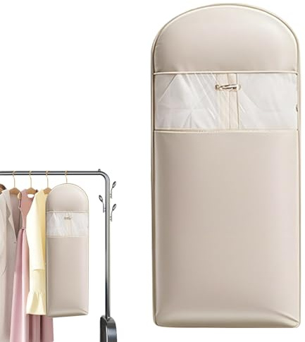 Platzsparender hängender Kleidersack mit selbstkomprimierendem Reißverschluss, Kleiderschrank-Organisator Kleidersäcke mit Staubschutz, hängende staubdichte Kleidersack-Aufbewahrungstaschen