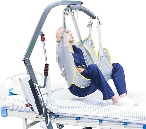 Full Body Patient Lift Sling,Toileting Hoist Sling Toileting Sling Divided Leg Shower Sling, Full Body Sling for Transfer from Bed to Wheelchair, Deck Chair