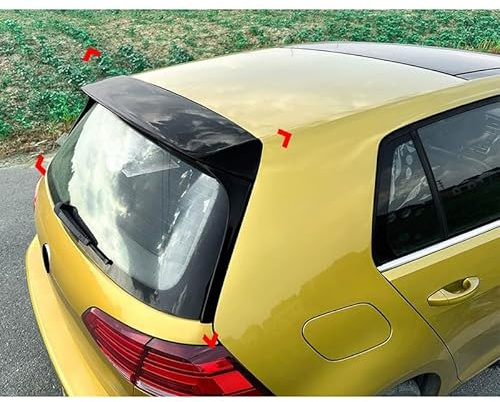 AutoStyle Dachspoiler passgenau | kompatibel mit Volkswagen Golf VII (7&7.5) HB 2012-2019 3-teilig (ABS Glänzend Schwarz)