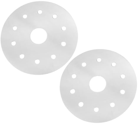 Gatuida 2 Pezzi Piastra Diffusore Calore in Acciaio per Induzione Adattatore per Conduzione Termica Uniforme e Cottura Efficiente