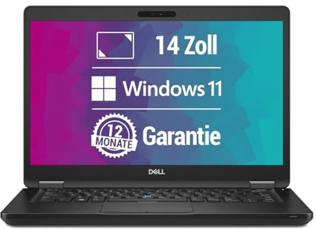 Dell Latitude 5490 14 Zoll Full HD Laptop Intel Core i5-8350U@ bis zu 3,6 GHz 8 GB 256 GB SSD mit Windows 11 Pro & GRATIS Antiviren-Software HDMI inkl. 12 Monate Garantie (Generalüberholt)