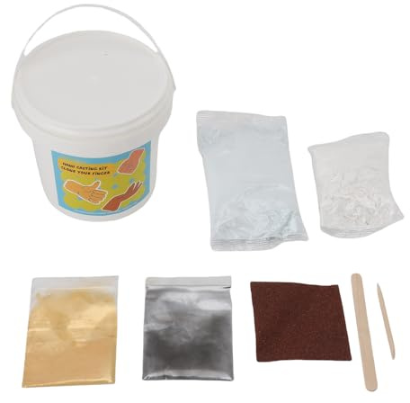 Handabdruck Gips Set, 3D Handabdruck Pulver Kit, 100g Modell - und Clone Pulver - Einfache Anwendung, Vielseitig für Familien und Kreative, Perfekt als Erinnerungsstück
