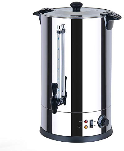 15 Litre Catering Urn, Instant Hot Water Boiler, Tea Urn for Home Brewing, Commercial or Office Use, Stainless Steel