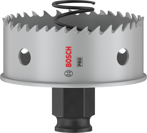 Bosch 1x PRO Sheet Metal Power Change Plus Hole Saw | for Stainless steel sheets, Steel sheets, Ø 64 mm, Professional Accessory Drill Driver