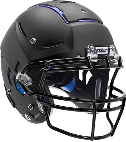 Schutt Sports F7 LX1 Youth Football Helmet, Facemask NOT Included, Matte Black, Medium
