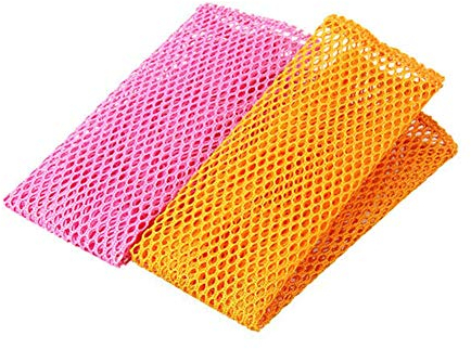 2pcs Vaisselle à Laver Chiffons en Filet - Serviettes de Lavage à séchage Rapide Chiffons et lingettes en Polyester pour Le Nettoyage de la Cuisine