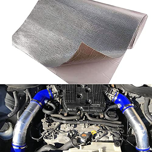 Aluminum Sheet Backed Self-Adhesive 12'' X 24’',Fiberglass Thermal Insulation Reflective Material High Temp Protection