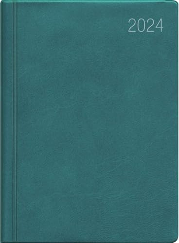 Taschenkalender türkis 2024 8,3x10,7 1W/2S