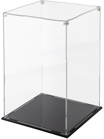 Cliselda Vitrine Acrylique avec Base Noire 25x25x40cm