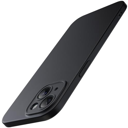 JETech Dünn Hülle für iPhone 15, Schwarz | Kameraschutz, Ultradünne Matte Oberfläche, Leichtes Minimalistisches Design