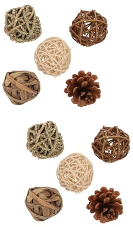 BESPORTBLE 10stücke Woven Für Kleintiere Teiliges Kauspielzeug Für Hamster Kaninchen Und Meerschweinchen Fördert Zahngesundheit Und Beschäftigung Heimdekoration
