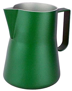 QXSJEDYCH Pitcher Gravy Boat 350/550ML Stainless Steel Milk Frothing Pitcher Espresso Coffee Barista Latte Milk Cream Frother Cup Jug Maker Sauce Boat Teapot(Green,350ml)