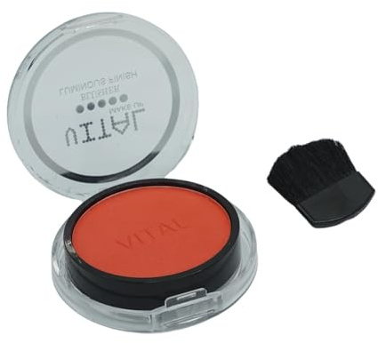Powder Blusher for Women - Luminous Finish Blusher & Highlighter for Cheeks - blusher for women's (1, ROUGE, Standard)