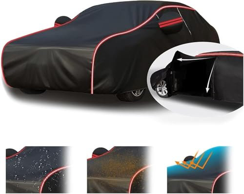 Housse De Voiture Étanche pour BMW 1 Series E81 2004-2013 Imperméable Coupe-Vent Bâche De Voiture Extérieur Tous Les Temps Garage Complet ÉTanche,Anti-PoussièRe,Anti-Rayures,Anti-NeigeP55