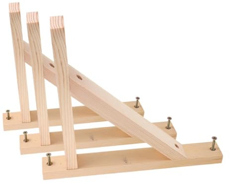 jojofuny 3stücke Dreieck-eckwinkel Wandregalhalterungen Aus Holz Eckverbinder Für Wandregale Hängeregalhalterungen Schrankregalhalterungen Dekorative Regalhalterungen