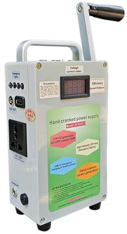 générateur à manivelle portable, centrale électrique portable, chargeur à manivelle, pour les pannes de courant soudaines en camping d'urgence, générateur de centre commercial extérieur